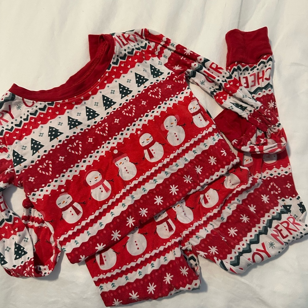 Little Sleepies Christmas pajamas- cheer- joy
